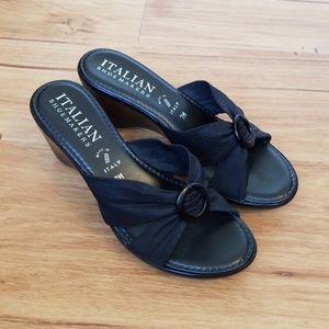 Italian Shoemakers Black Wedge